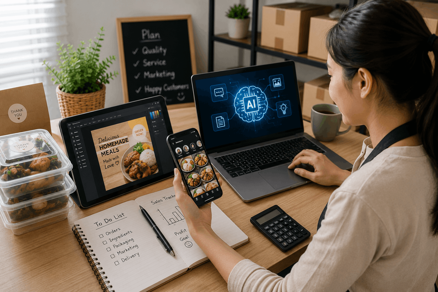 Using AI and Free Digital Tools for Your Food Business